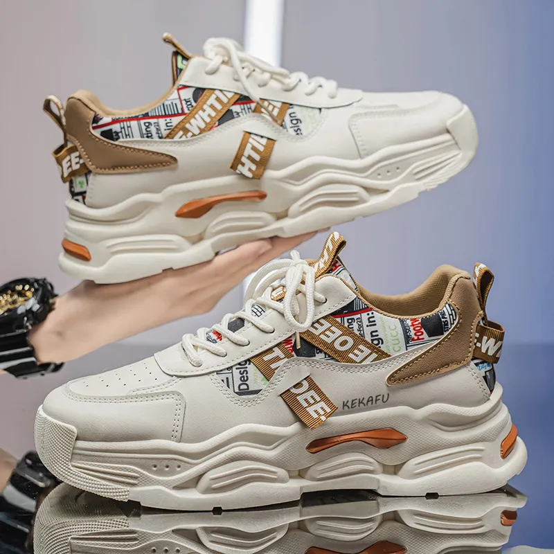 KEKAFU Low Top Chunky Sneakers Men's-4