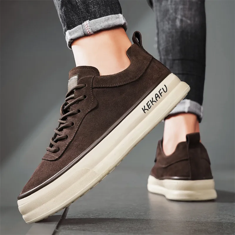 KEKAFU Anti Slip Wear Resistant Low Top Skateboard Shoes Men's-4