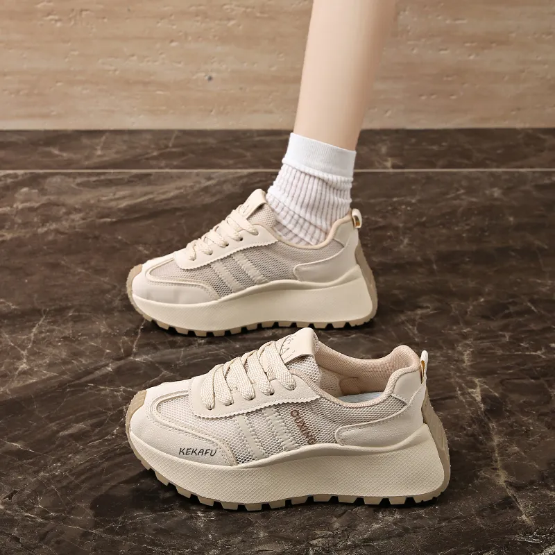 KEKAFU Anti Slip Wear Resistant Low Top Casual Shoes Women's-4
