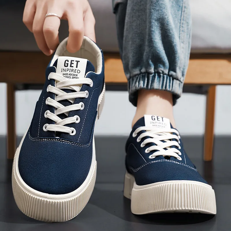 KEKAFU Slip Resistant, Abrasion Resistant, Waterproof Low Top Canvas Shoes Men's-4