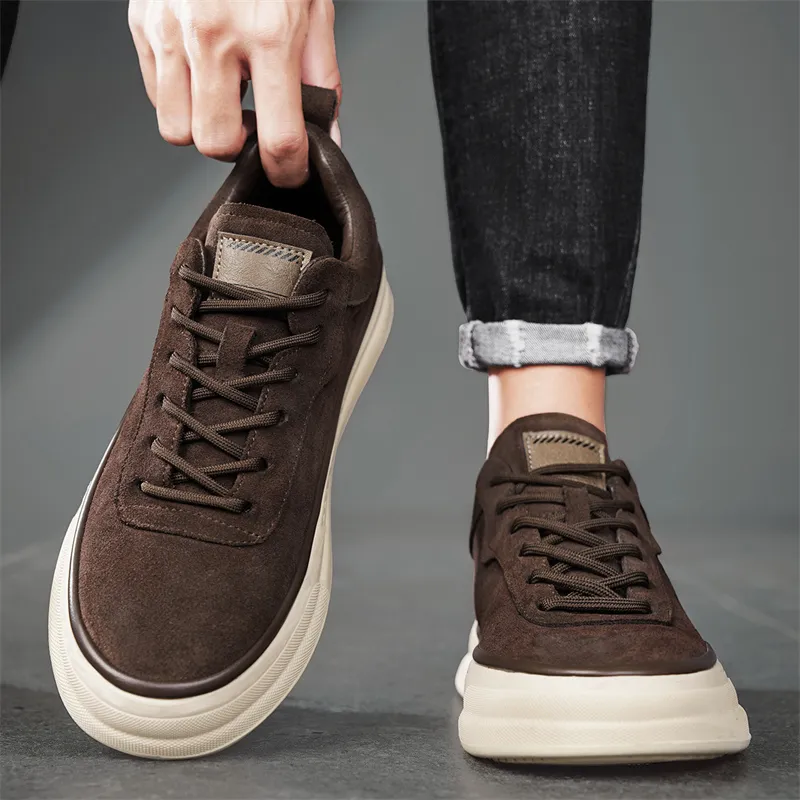 KEKAFU Anti Slip Wear Resistant Low Top Skateboard Shoes Men's-5