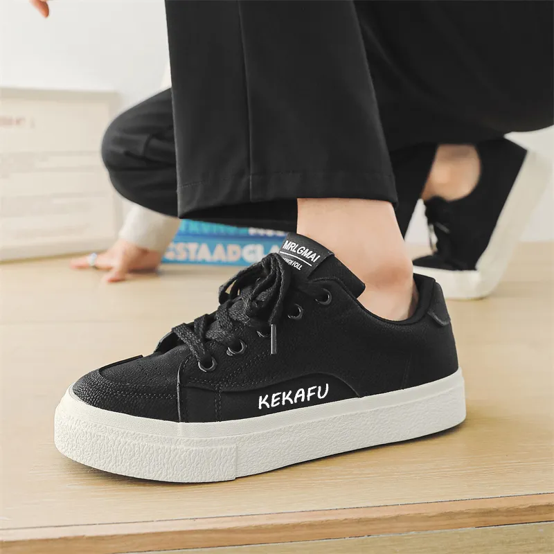 KEKAFU Anti Slip Wear Resistant Low Top Skateboard Shoes Men's-2