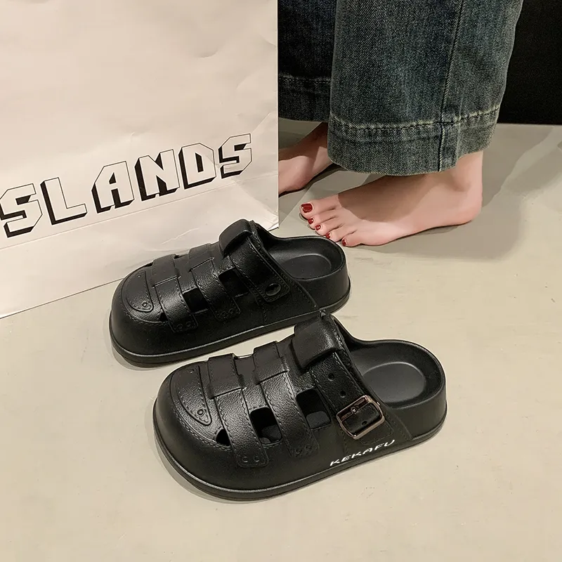 KEKAFU Slip Resistant Closed Toe Slippers Women's-1
