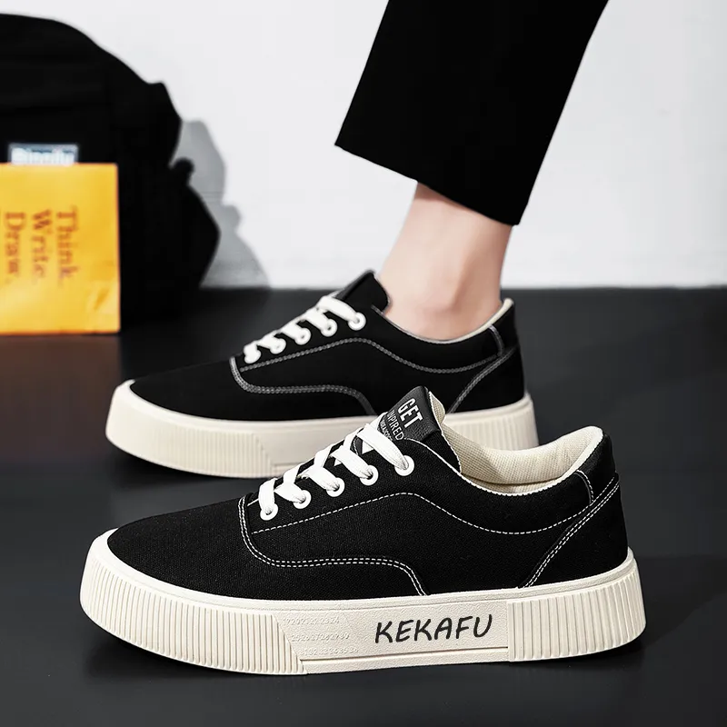 KEKAFU Slip Resistant, Abrasion Resistant, Waterproof Low Top Canvas Shoes Men's-2