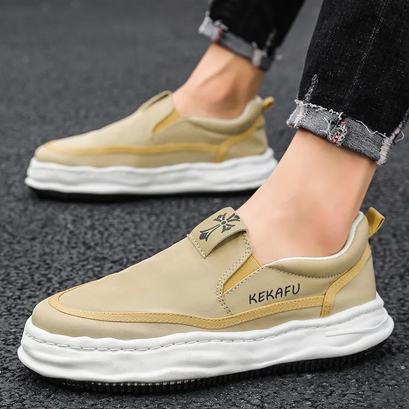 KEKAFU Breathable And Lightweight Low Top Casual Shoes Men's-5