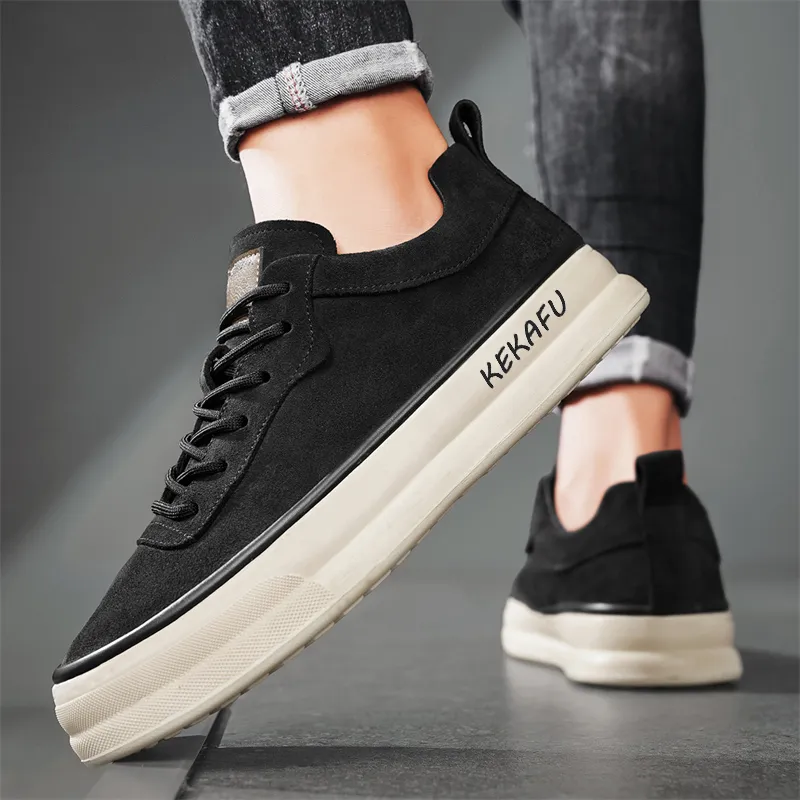 KEKAFU Anti Slip Wear Resistant Low Top Skateboard Shoes Men's-1