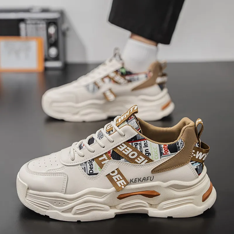 KEKAFU Low Top Chunky Sneakers Men's-5