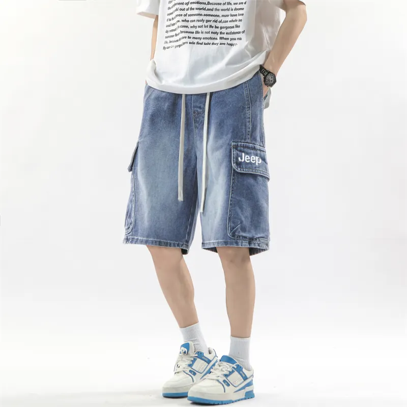 Jeep Pasture Horse Lifestyle Denim Shorts Unisex-2