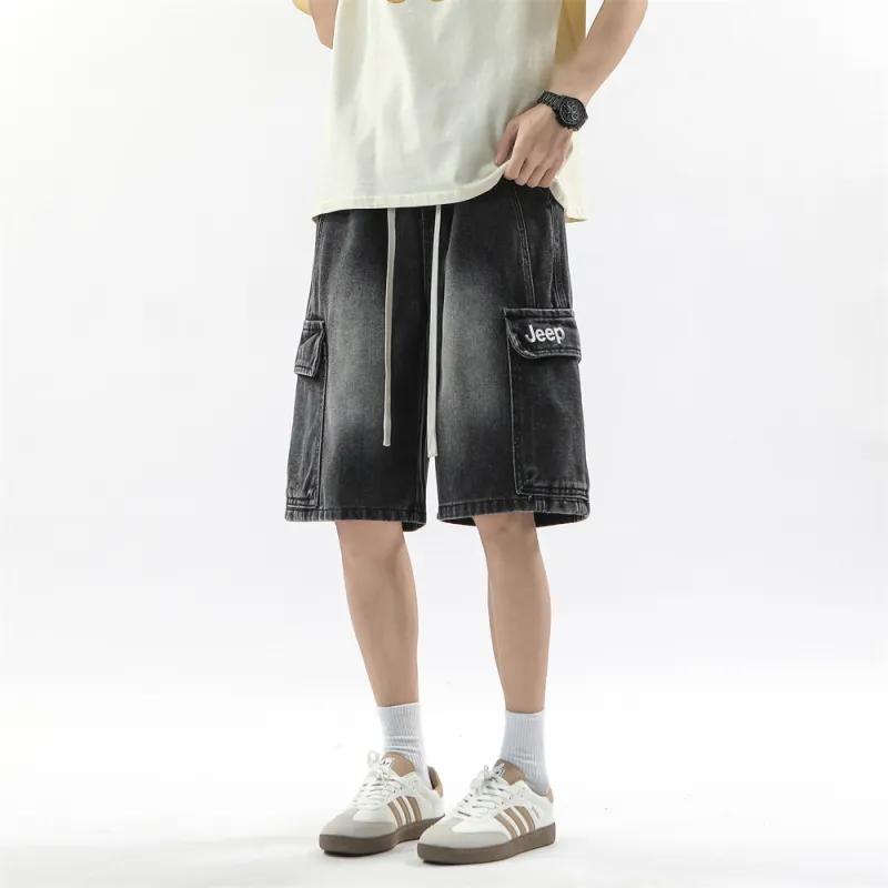 Jeep Pasture Horse Lifestyle Denim Shorts Unisex-9