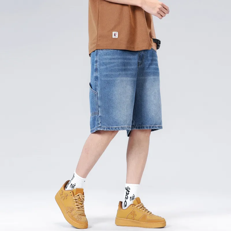 Jeep Pasture Horse Lifestyle Denim Shorts Men's Blue-5