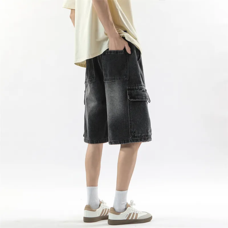 Jeep Pasture Horse Lifestyle Denim Shorts Unisex-13