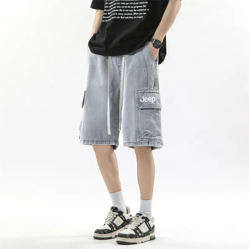 Jeep Pasture Horse Lifestyle Denim Shorts Unisex-16