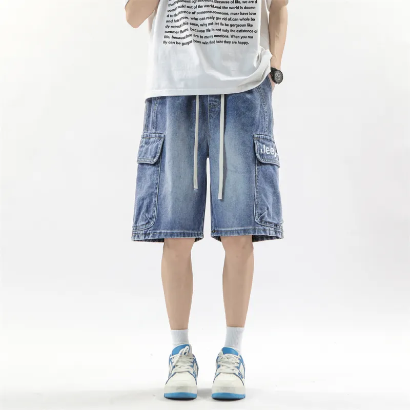 Jeep Pasture Horse Lifestyle Denim Shorts Unisex-3
