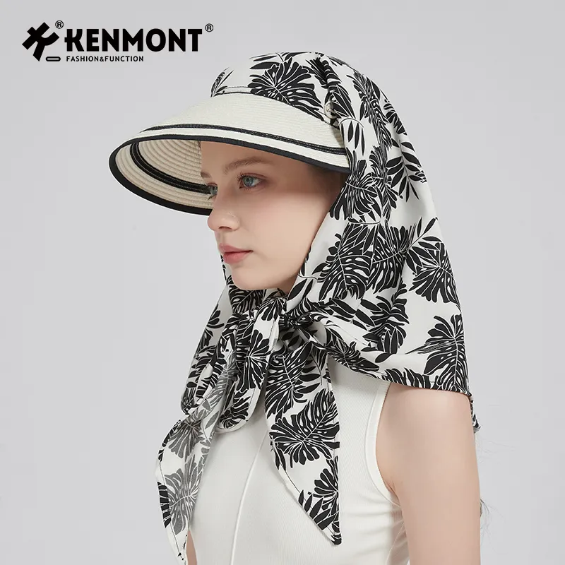 KENMONT Polyester Sun Protection Hats Women's-3