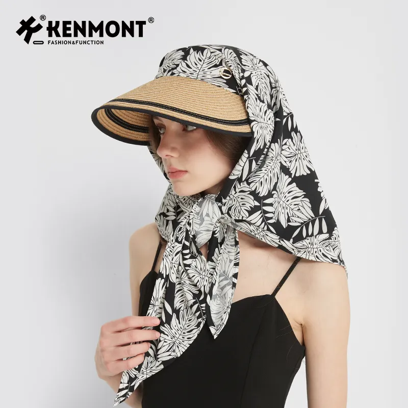 KENMONT Polyester Sun Protection Hats Women's-5