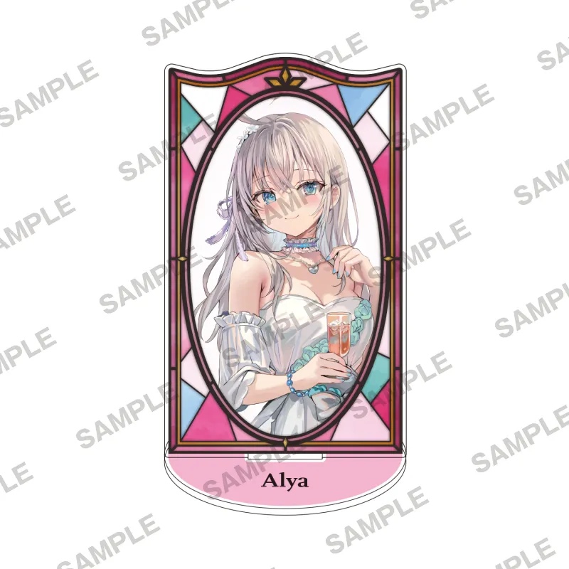 KADOKAWA Alya Sometimes Whispers The Truth In Russian To Her Neighbor Colorful Window Wedding Dress Ver. Acrylic Stands-0