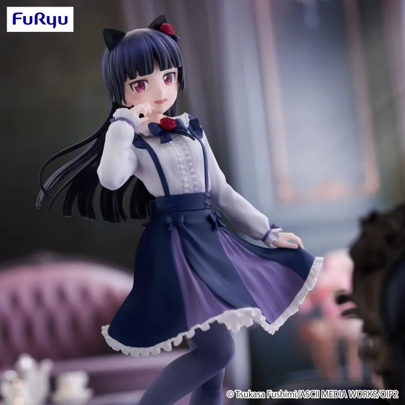 FURYU My Sister Is Too Cute To Be Possible Trio-Try-iT Black Cat Five O'Clock Colored Glaze Figure Bonus Gifts-1