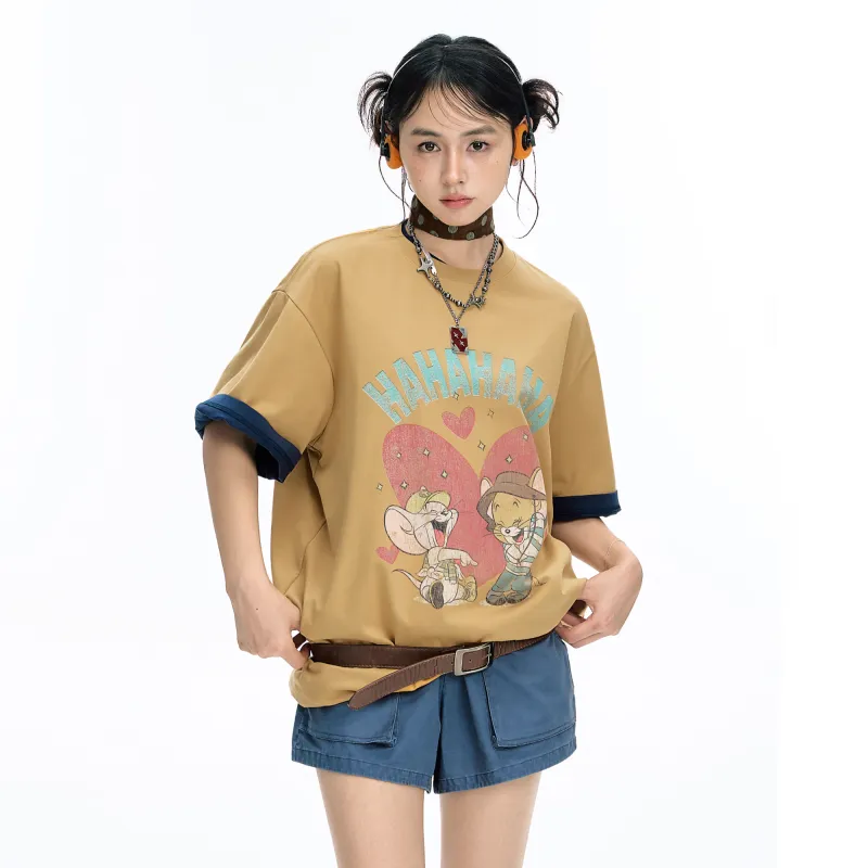 BJHG Tom And Jerry Co branded Model T Shirts Unisex-2