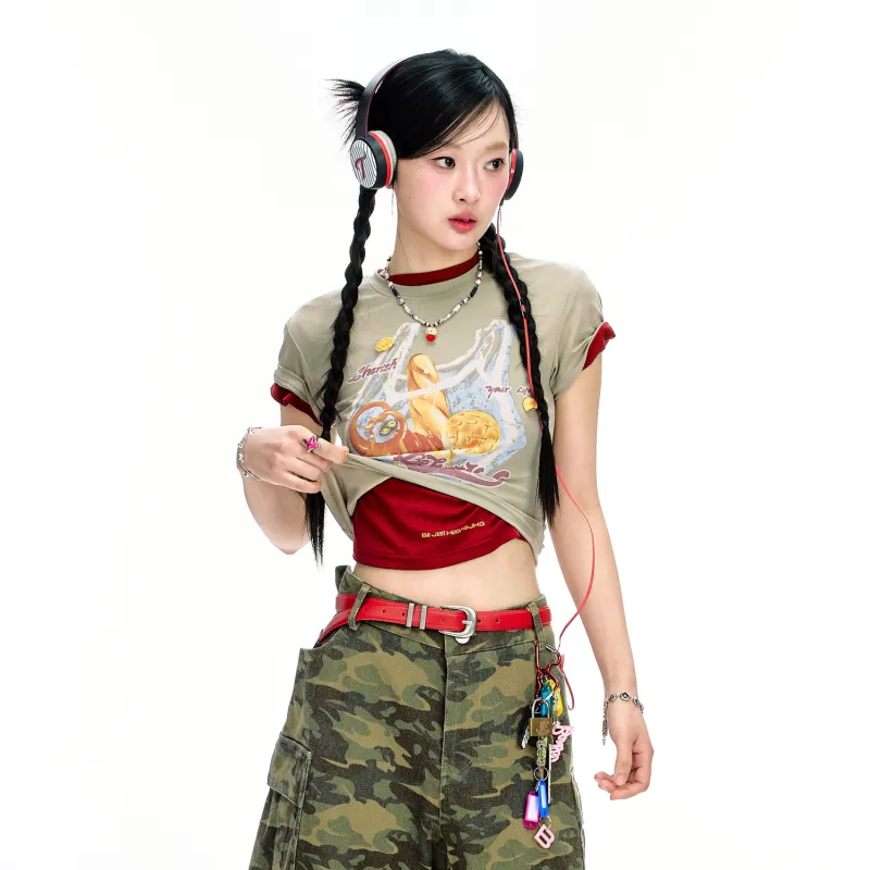 BJHG Set in Sleeve T Shirt Women's-8