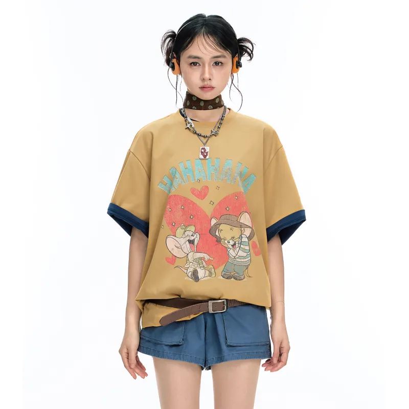 BJHG Tom And Jerry Co branded Model T Shirts Unisex-3