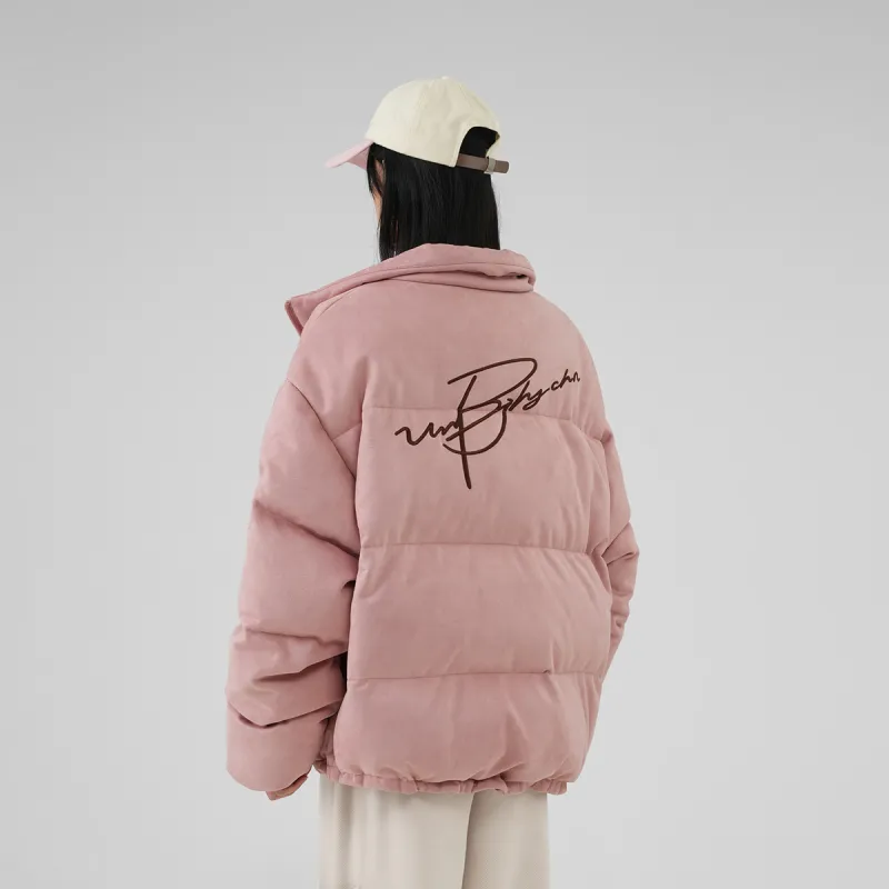 BJHG Vintage Writting Unisex Down Jacket-17