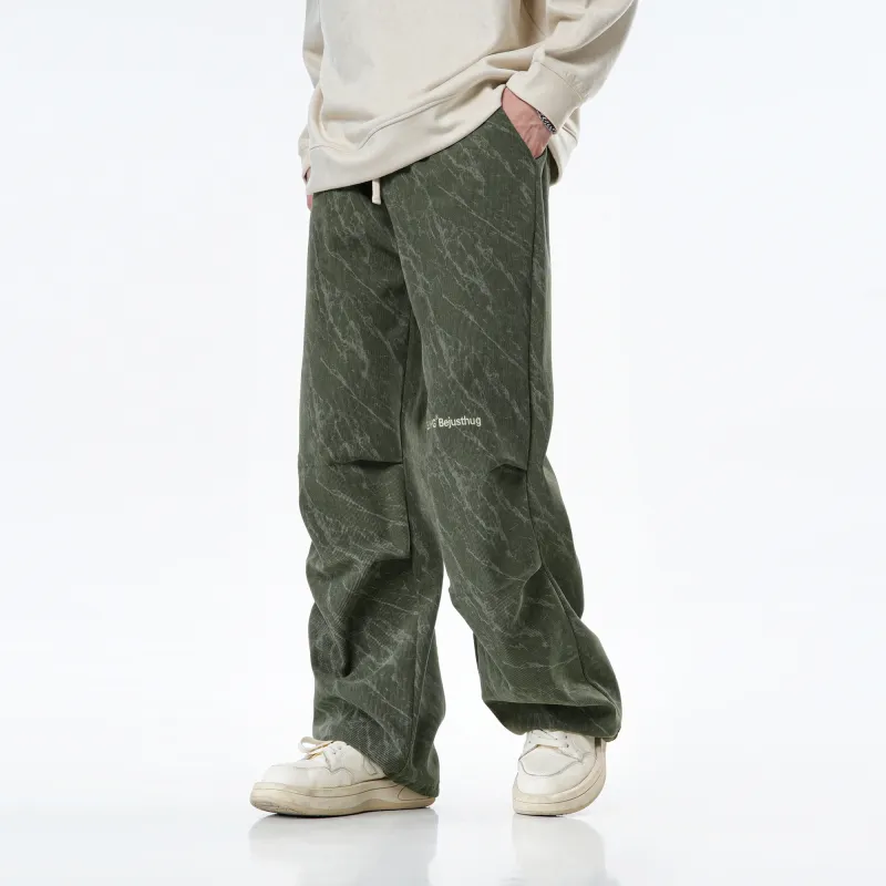 BJHG Original Lightning Bolt All-over Design Corduroy Unisex Casual Pants-4