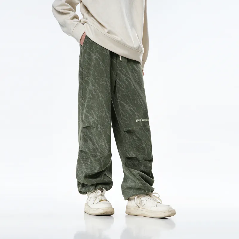 BJHG Original Lightning Bolt All-over Design Corduroy Unisex Casual Pants-3