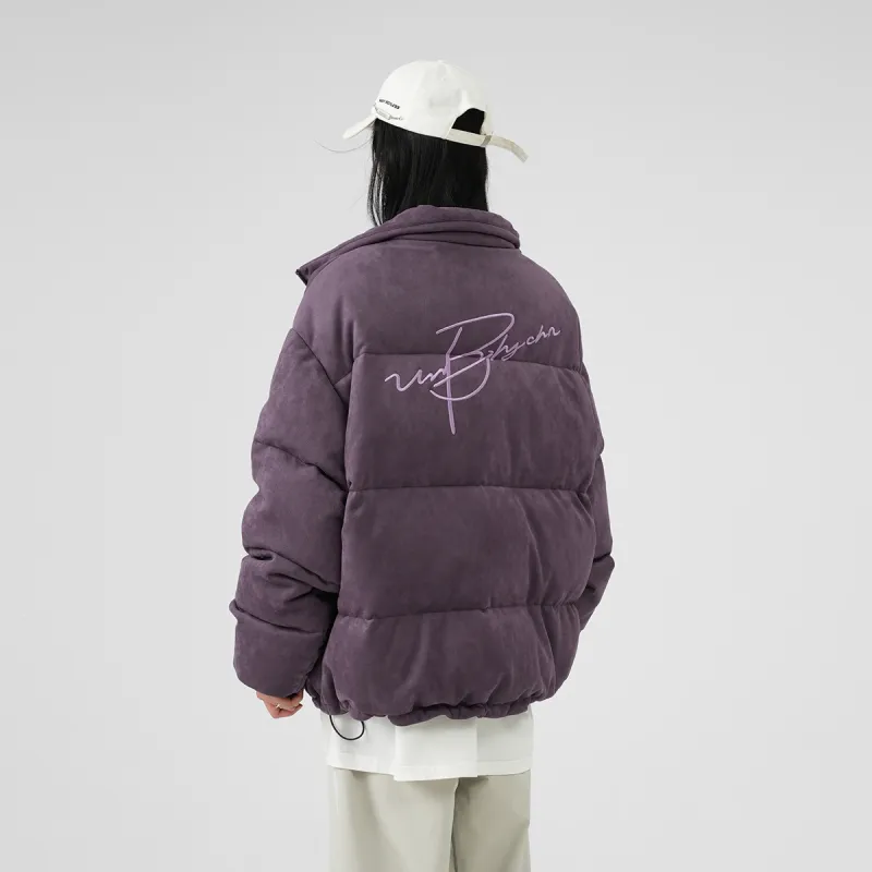 BJHG Vintage Writting Unisex Down Jacket-2