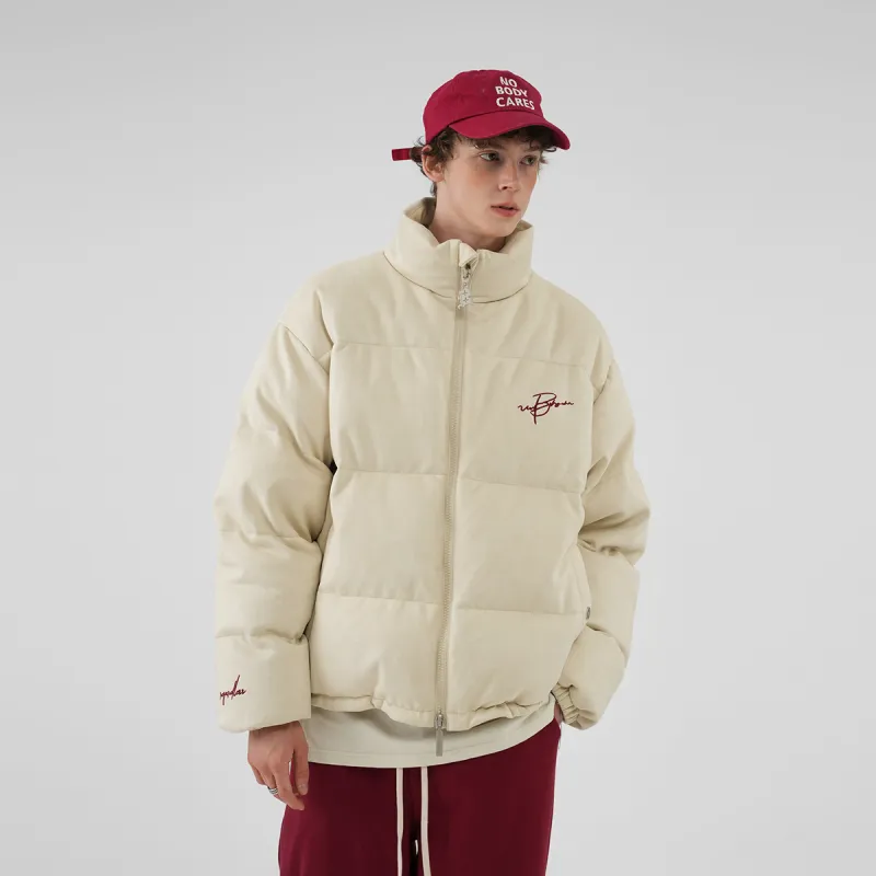 BJHG Vintage Writting Unisex Down Jacket-8