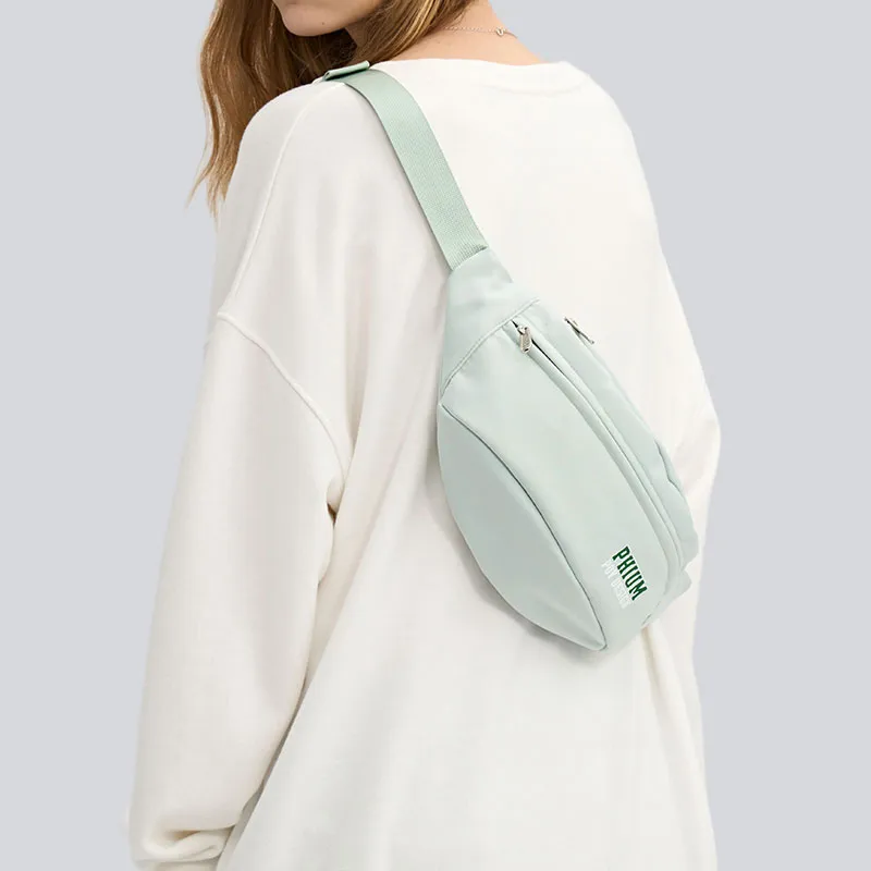 POY Nylon Fabric Women's Bag Men's Cycling Sling Bag Trumpets Unisex Light Green-9