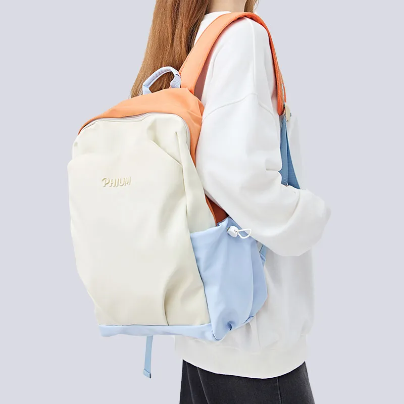 POY Nylon Fabric High School University Student Japanese Style Backpack Niche Casual Backpack Regular Unisex-4