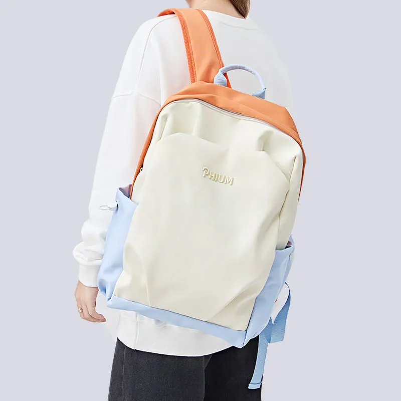 POY Nylon Fabric High School University Student Japanese Style Backpack Niche Casual Backpack Regular Unisex-5