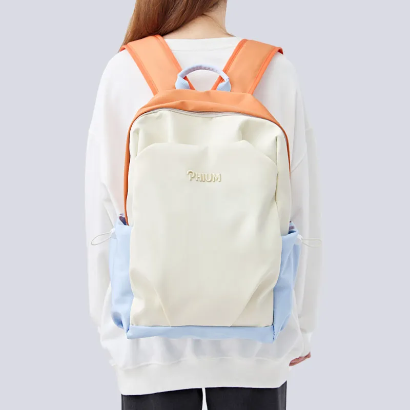 POY Nylon Fabric High School University Student Japanese Style Backpack Niche Casual Backpack Regular Unisex-2
