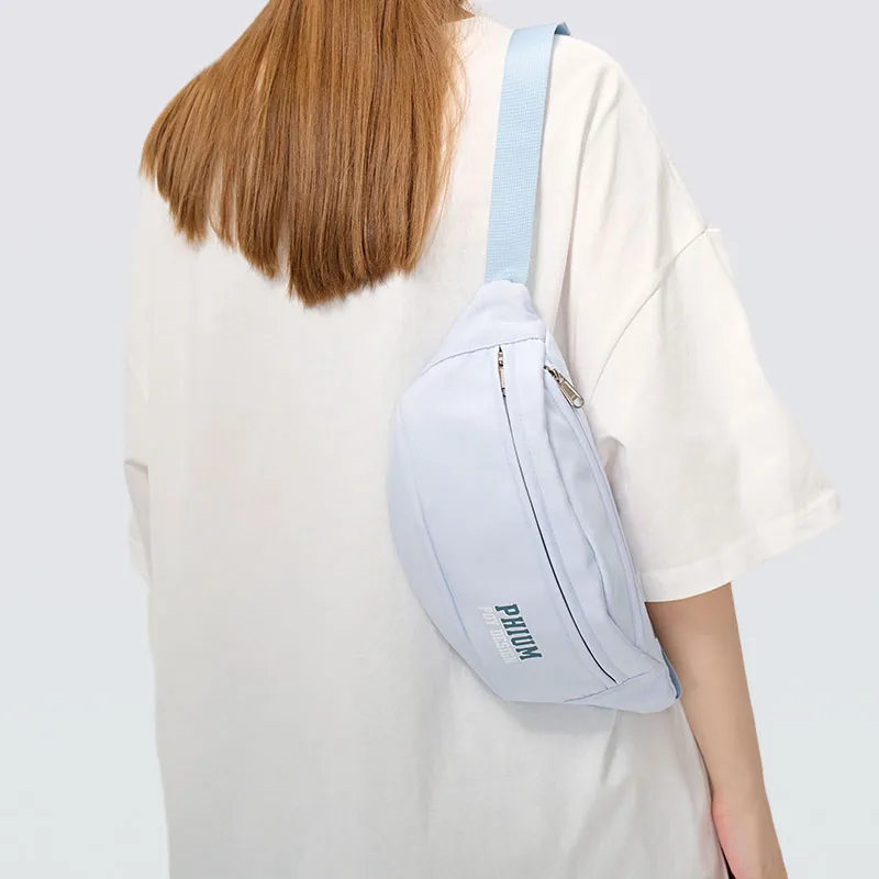 POY Nylon Fabric Women's Bag Men's Cycling Sling Bag Trumpets Unisex Light Green-18