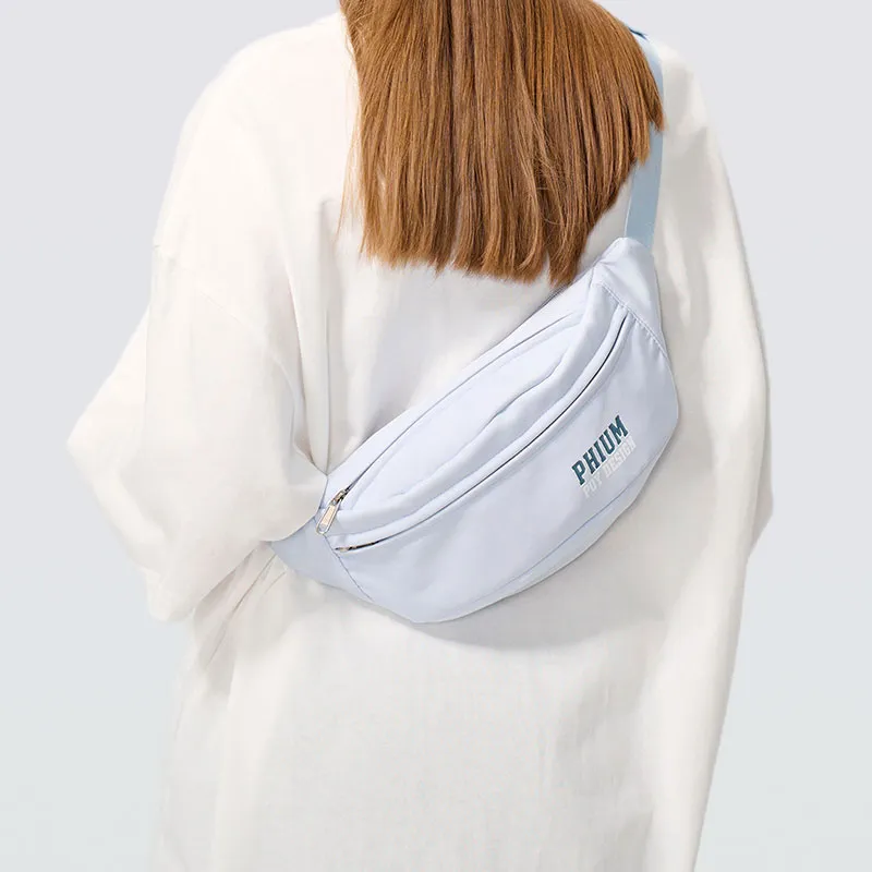 POY Nylon Fabric Women's Bag Men's Cycling Sling Bag Trumpets Unisex Light Green-19