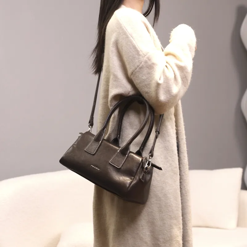 Mulinsen PU Shoulder Bag Crossbody Bag Handbags Women's Coffee-1