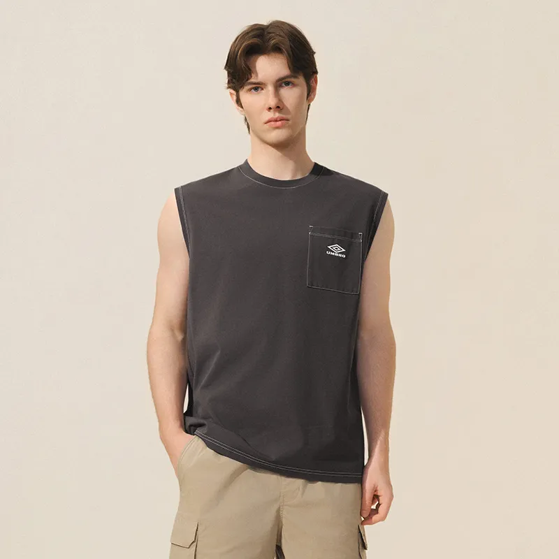 Umbro Tank Top Men's Mud Ball Gray-2
