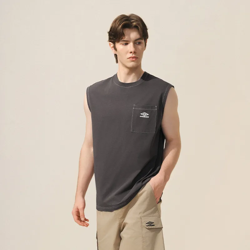 Umbro Tank Top Men's Mud Ball Gray-4