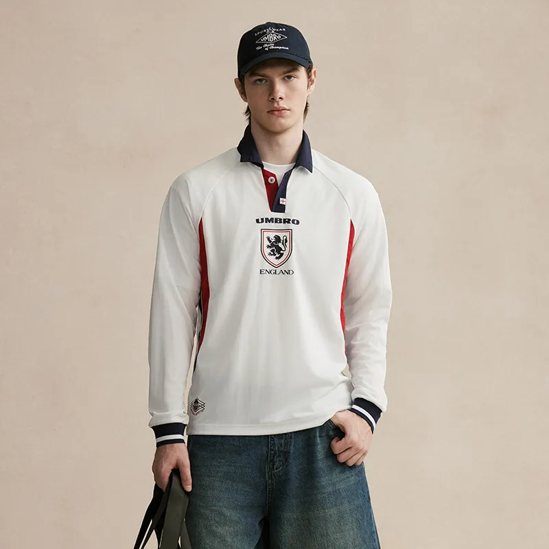 Umbro Polo Shirt Unisex Snowflake White-3