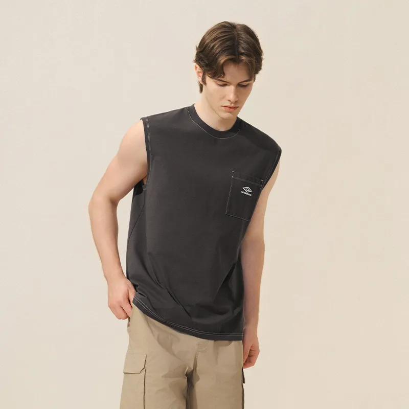 Umbro Tank Top Men's Mud Ball Gray-3
