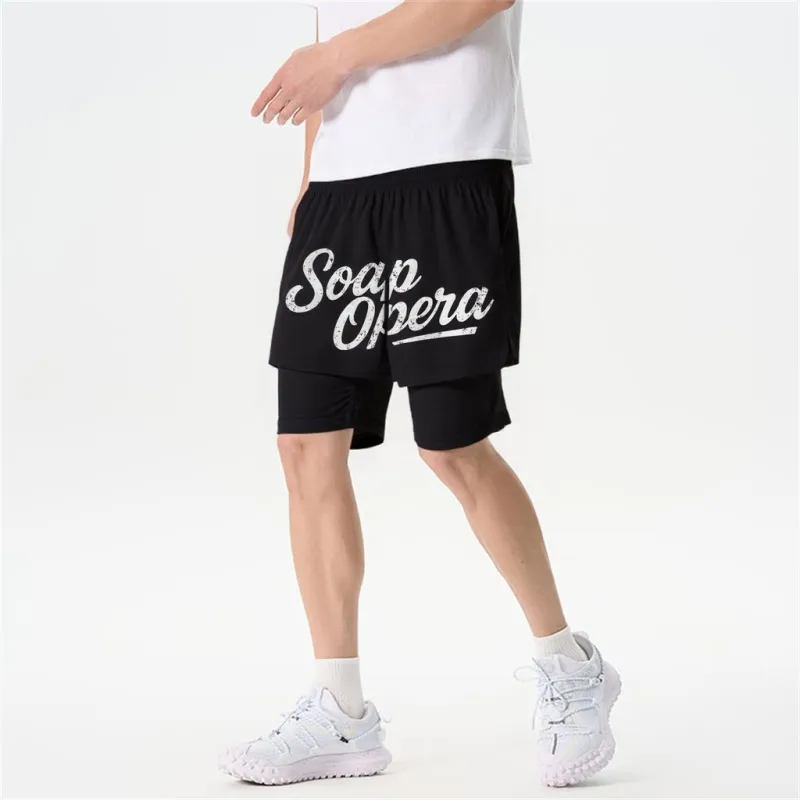 SOAP OPERA Basketball Shorts Unisex-3