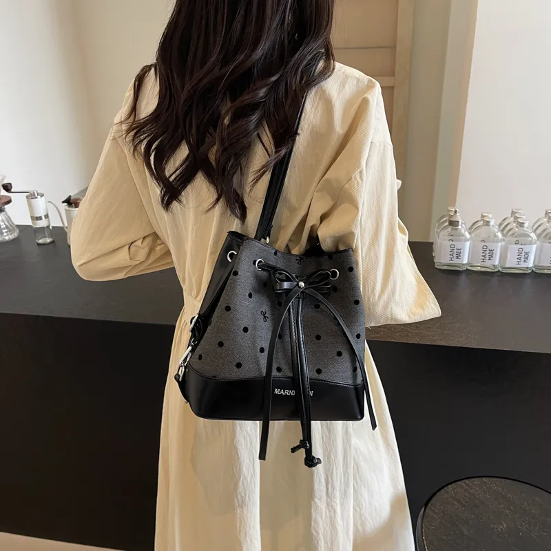 Worm's Home Fabric Backpack Women's Black-6