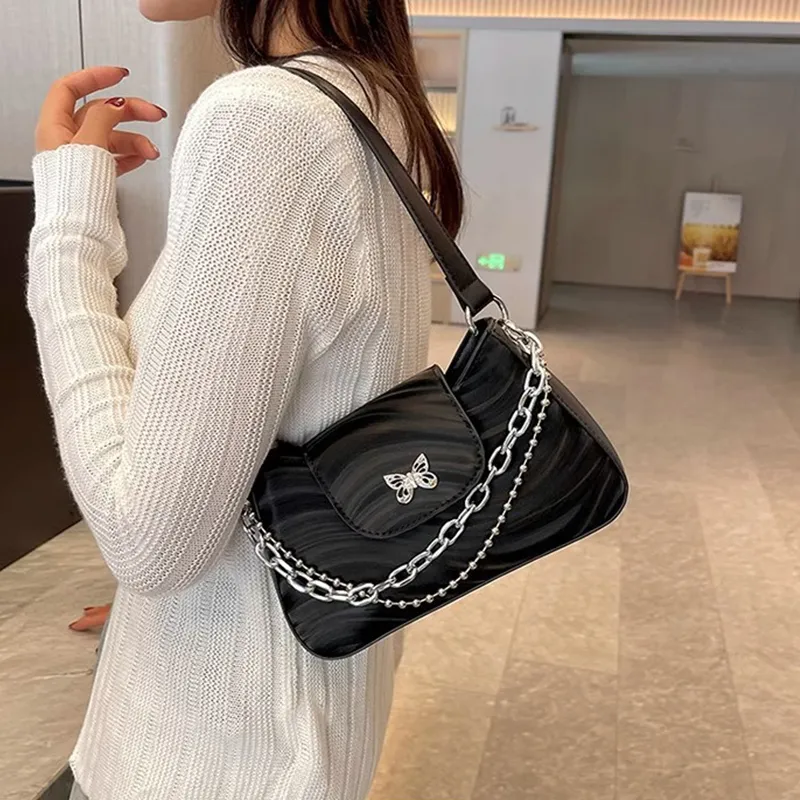 ZUONU PU Shoulder Bag, Crossbody Bag Small Size Women's Ecru/Silver/Light Purple/Black-29