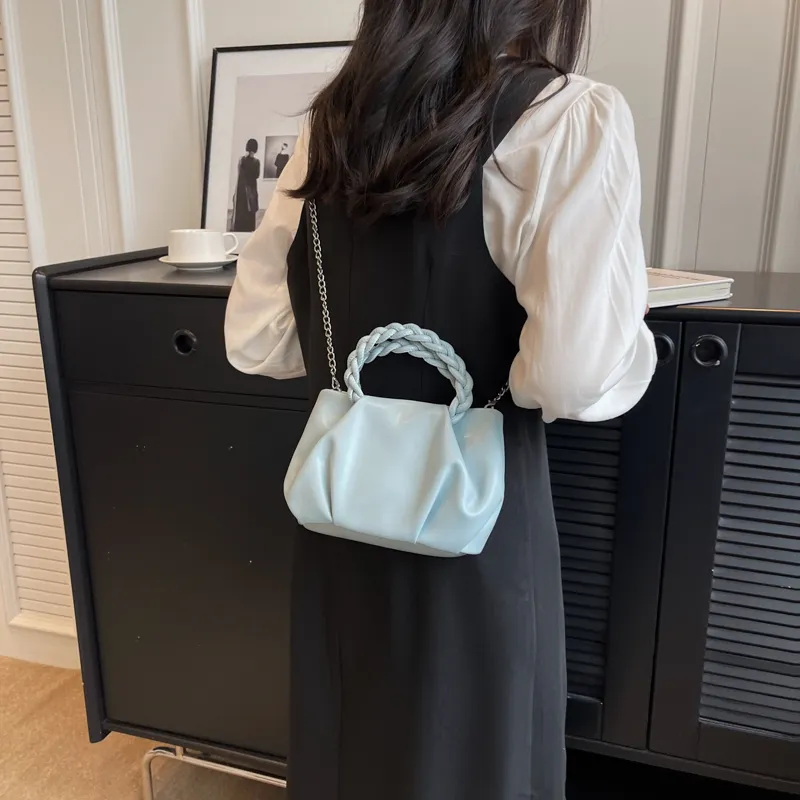Worm's Home PU Crossbody Bag, Shoulder Bag, Handbag Women's White/Silver/Black/Blue/Pink-20