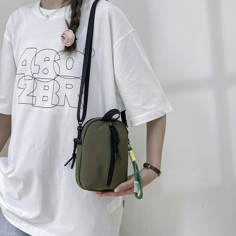 Worm's Home Canvas Bag, Crossbody Bag Unisex White/Black/Red/Green/Blue-17