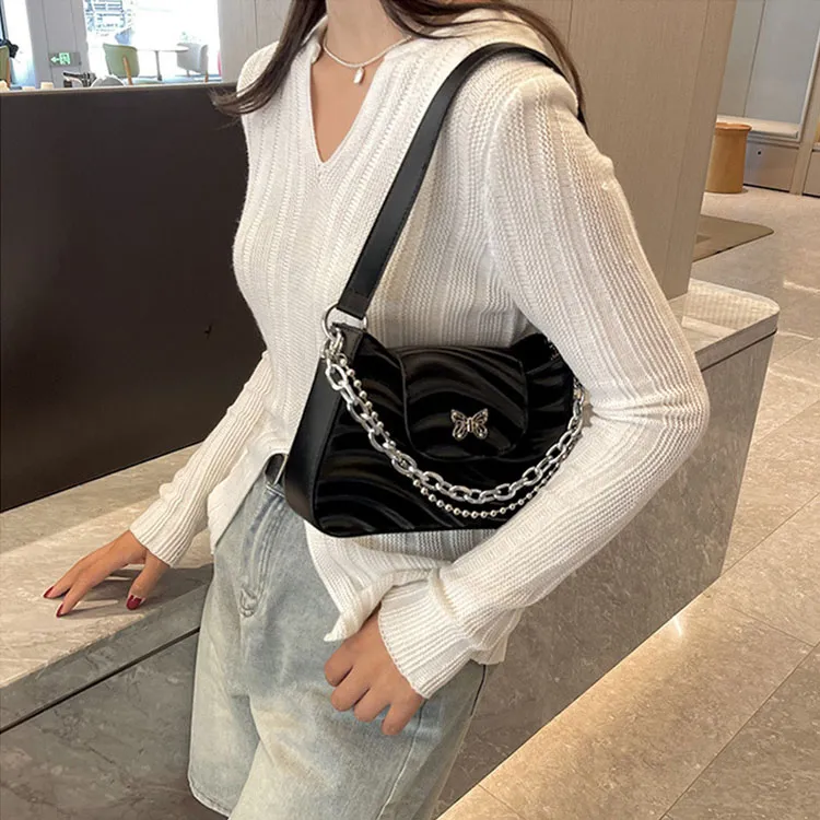 ZUONU PU Shoulder Bag, Crossbody Bag Small Size Women's Ecru/Silver/Light Purple/Black-13