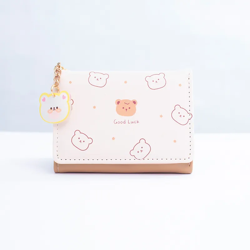 Worm's Home PU Card Holder Small Size Women's Pink/Green/Purple/Blue/White/Black-9