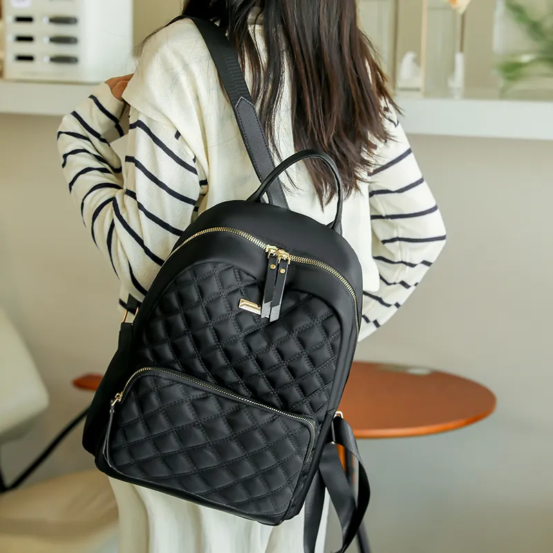 Worm's Home Nylon Backpack Unisex Multicolor-5