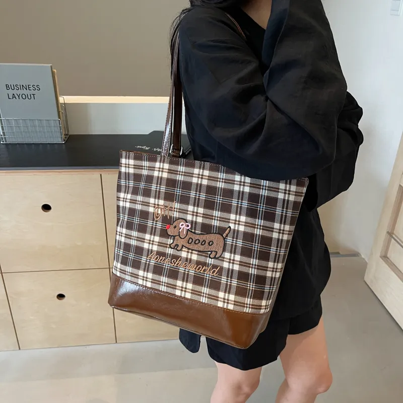 Worm's Home Artificial Leather Tote Bag, Shoulder Bag Regular Women's Brown-2