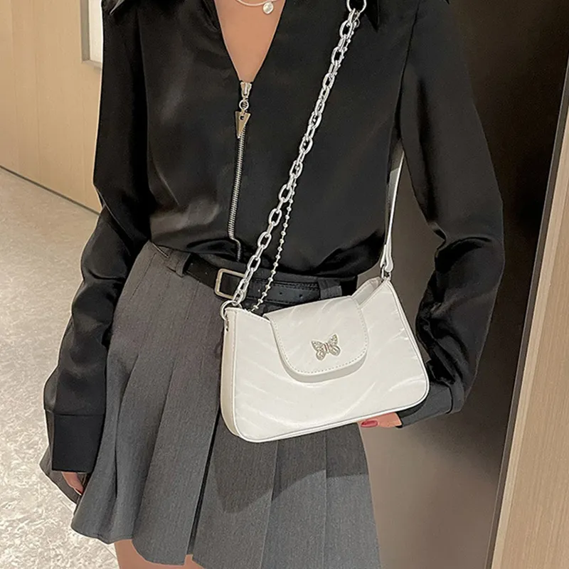 ZUONU PU Shoulder Bag, Crossbody Bag Small Size Women's Ecru/Silver/Light Purple/Black-26